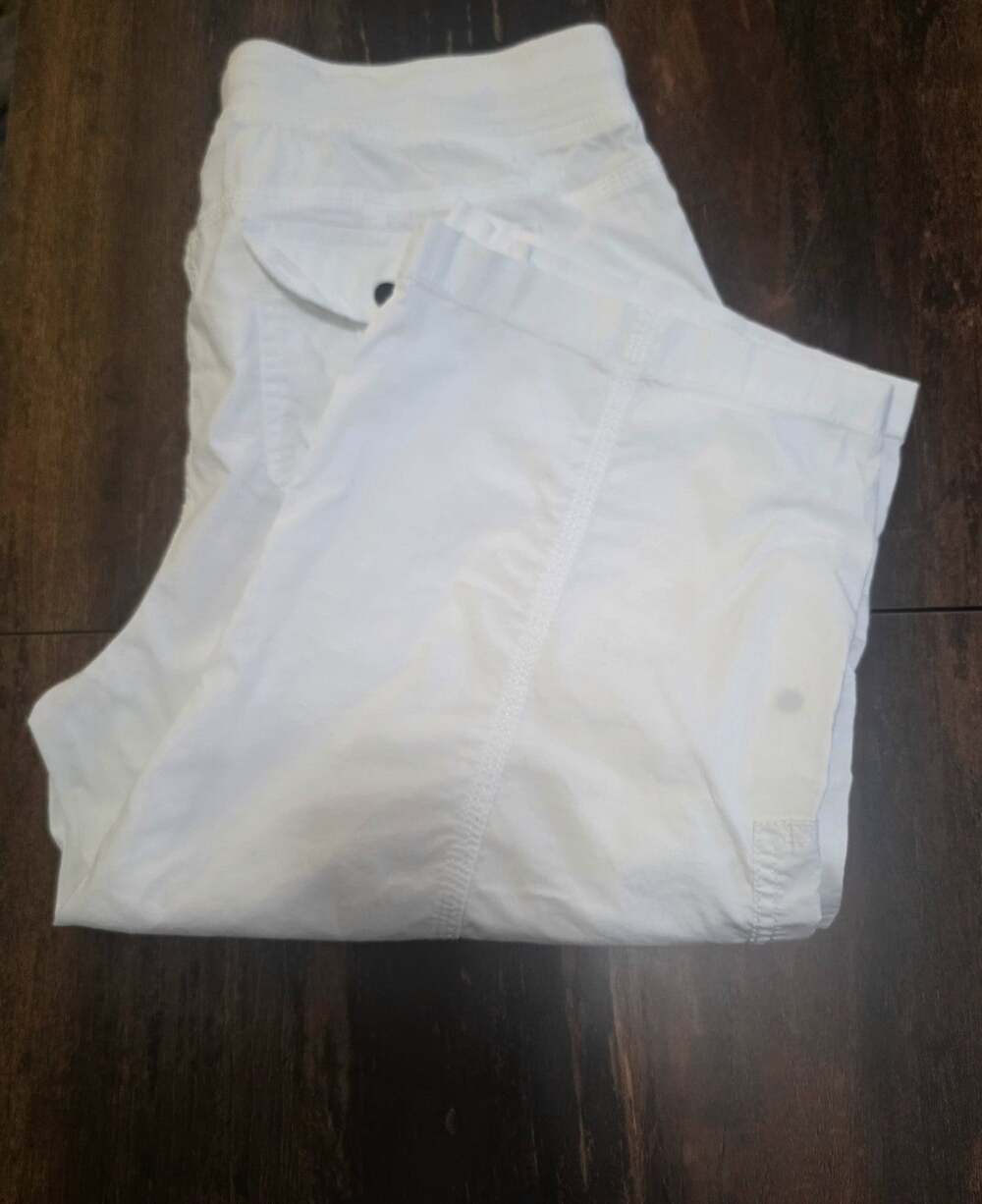 Style & Co White Capri Pants Shorts Women's Size M Waist Y2K